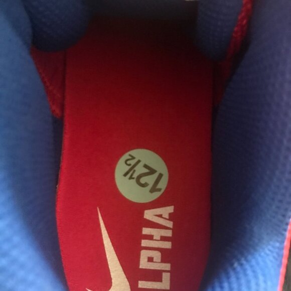 Nike Alpha Pro 2 Red and Blue Football Cleats Size 12.5 main image 6